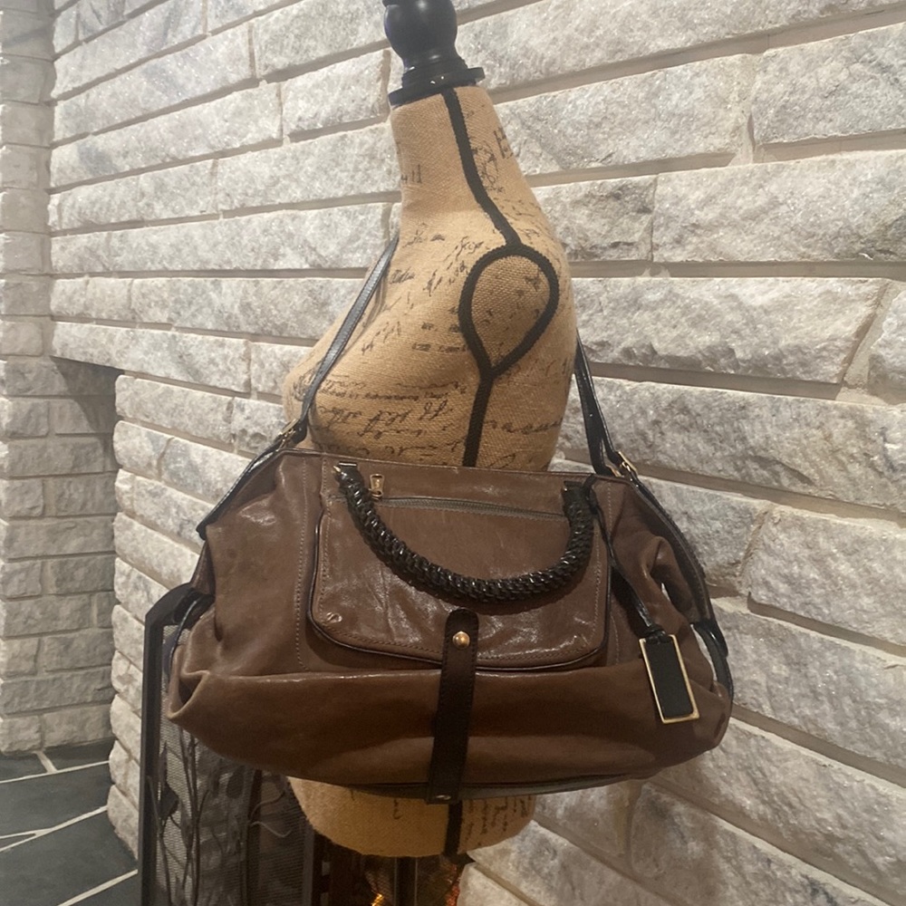 Gryson Grey Leather Handbag